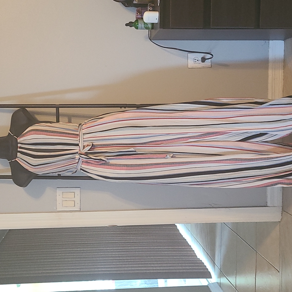 Forever21 Striped jumpsuit